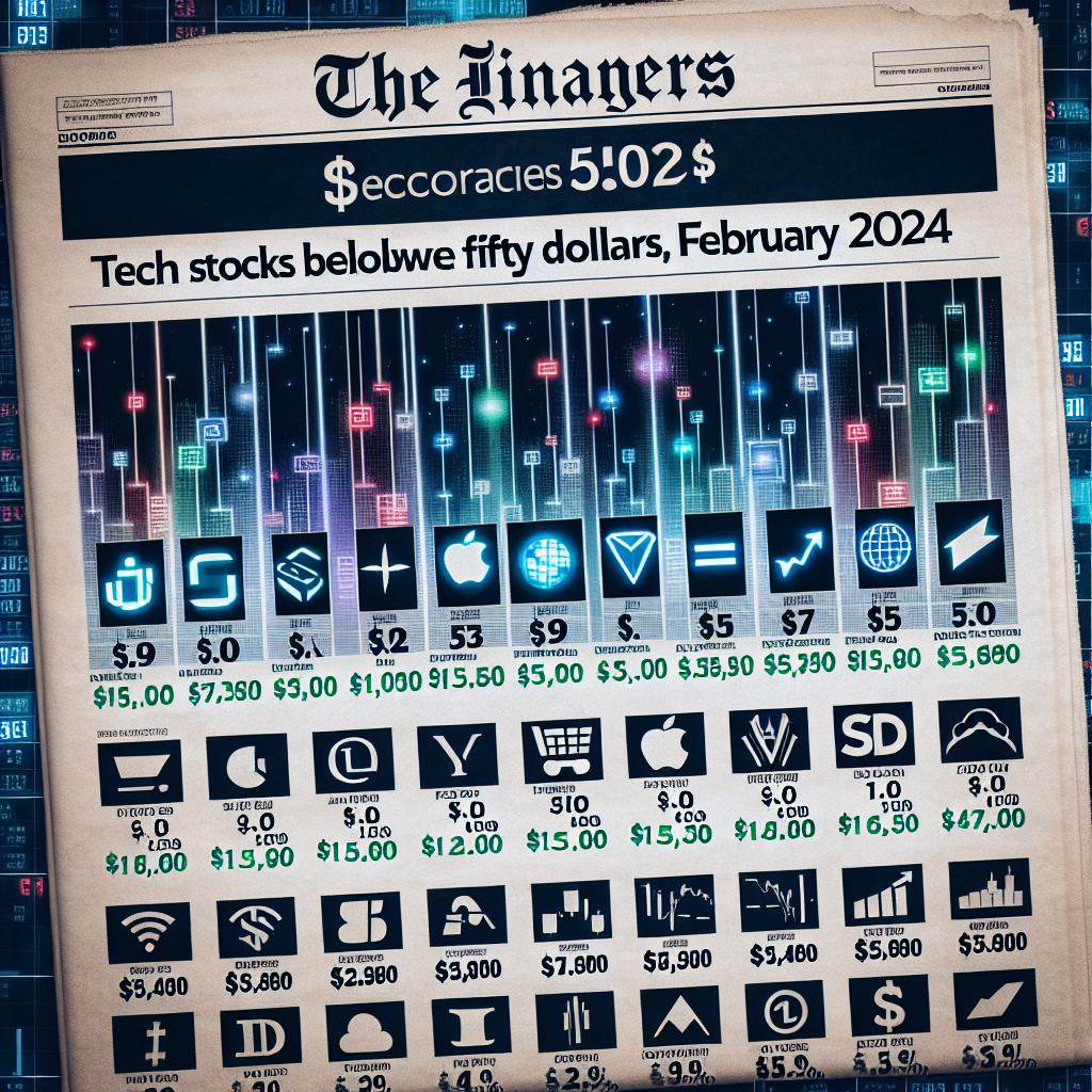 Tech stocks below fifty dollars, february 2024